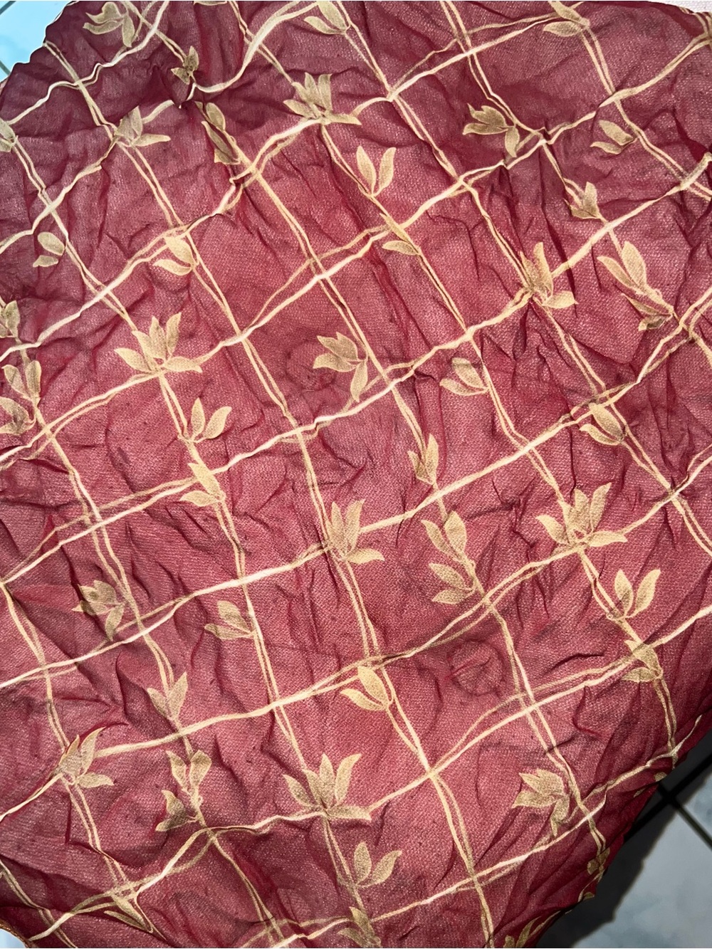 Harold’s silk scarf